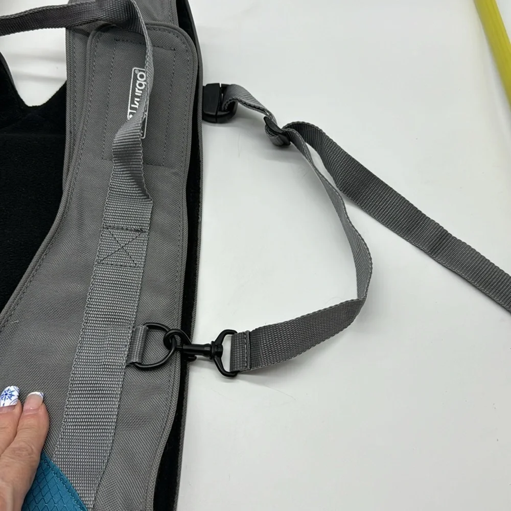 Kurgo Gray Teal Dog Jacket Harness MCB6927J
